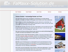 Tablet Screenshot of famaxx-solution.de